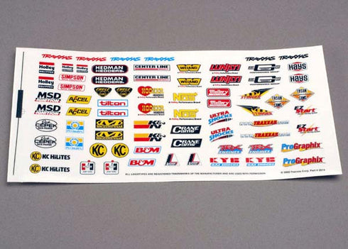 DECALS RACE SPONSORS SHEET TRA2514